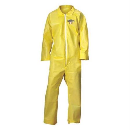 CONDOR 30LV06 Coverall, Yellow, 2XL, PK12