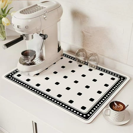 WEISIPU Coffee Bar Mat Coffee Maker Espresso Machine Drying Pad for Kitchen Counter Large Diatomite Super Absorbent Coffee Mat Quick Drying Dish Mat for Countertop
WEISIPU Coffee Bar Mat Coffee Maker Espresso Machine Drying Pad for Kitchen Counter Large Diatomite Super Absorbent Coffee Mat Quick Drying Dish Mat for Countertop