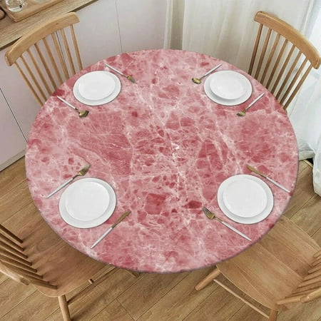 Pink Marble Surface Round Tablecloth Waterproof Elastic Edged Stone Texture Natural Print Fitted Table Cover for Indoor Outdoor
Pink Marble Surface Round Tablecloth Waterproof Elastic Edged Stone Texture Natural Print Fitted Table Cover for Indoor Outdoor