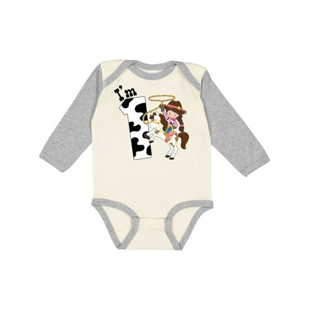 Inktastic I m One-cowgirl riding horse birthday Gift Baby Girl Long Sleeve Bodysuit
Inktastic I m One-cowgirl riding horse birthday Gift Baby Girl Long Sleeve Bodysuit