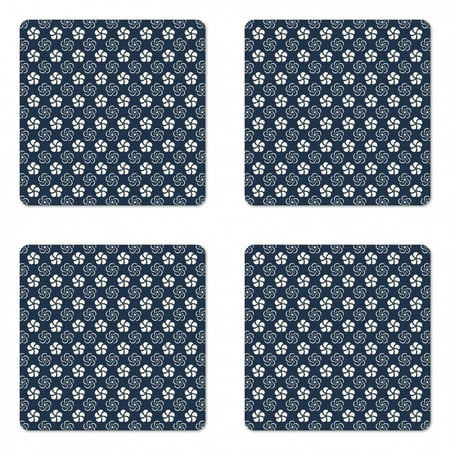 Geometric Coaster Set of 4 Monochrome Floral Arrangement Pinwheel Inspired Design Abstract Natural Square Hardboard Gloss Coasters Standard Size Dark Blue Cream by Ambesonne
Geometric Coaster Set of 4 Monochrome Floral Arrangement Pinwheel Inspired Design Abstract Natural Square Hardboard Gloss Coasters Standard Size Dark Blue Cream by Ambesonne