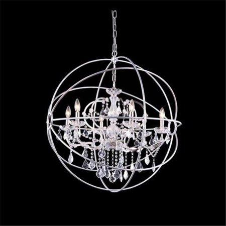 17 in. Metro - Pendant with Heirloom Handcut Clear Crystal, Polished Nickel