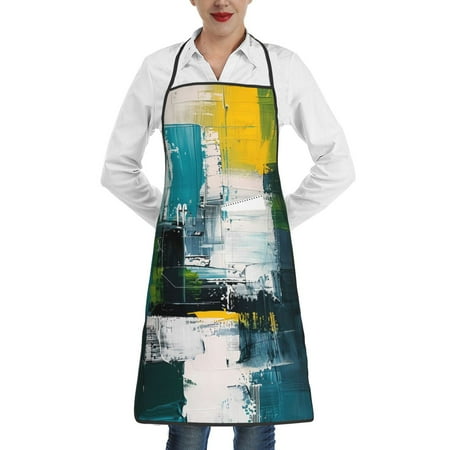 Lukts Abstract Brushstrokes Green Blue Pattern Kitchen Apron Waterdrop Resistant Apron with adjustable Aprons for Women and Men with Pockets Cooking Apron
Lukts Abstract Brushstrokes Green Blue Pattern Kitchen Apron Waterdrop Resistant Apron with adjustable Aprons for Women and Men with Pockets Cooking Apron