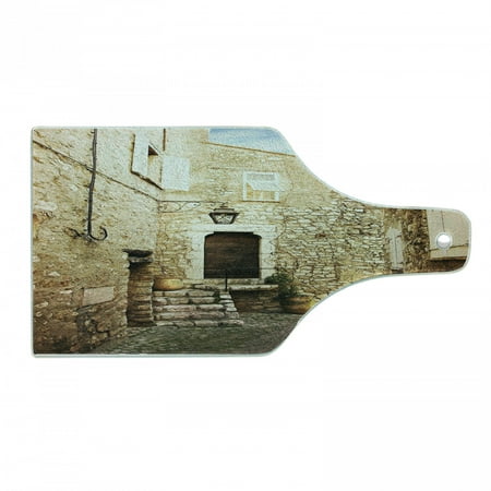 Vintage Cutting Board Confined Cobble Street Sandstone Houses and Shutter Windows Travel Tourist Place Image Tempered Glass Cutting and Serving Board Wine Bottle Shape Cream by Ambesonne
Vintage Cutting Board Confined Cobble Street Sandstone Houses and Shutter Windows Travel Tourist Place Image Tempered Glass Cutting and Serving Board Wine Bottle Shape Cream by Ambesonne