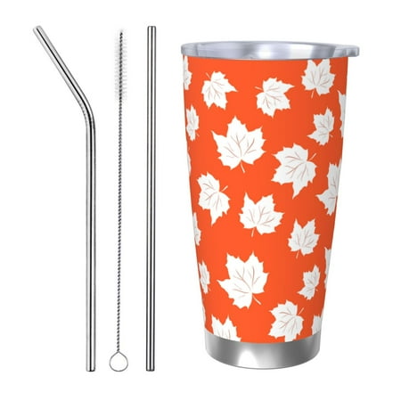 Uemuo Bright Autumn Leaves Charm Print Travel Coffee Mug 20oz Double-walled Car Cup Stainless Steel Insulated Tumbler Leak-proof Travel Cup Reusable Straw Car Cup-Straw Three-piece Set
Uemuo Bright Autumn Leaves Charm Print Travel Coffee Mug 20oz Double-walled Car Cup Stainless Steel Insulated Tumbler Leak-proof Travel Cup Reusable Straw Car Cup-Straw Three-piece Set