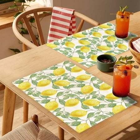 Riguas 2Pcs Table Mats Reused Waterproof Flexible Multifunctional Various Styles Anti-scald Cotton Linen Plant Flower Print Insulated Placemats Kitchen Supplies
Riguas 2Pcs Table Mats Reused Waterproof Flexible Multifunctional Various Styles Anti-scald Cotton Linen Plant Flower Print Insulated Placemats Kitchen Supplies