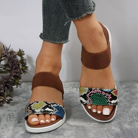 ZHELIYO Women s sandals Cool Slippers Female Soft Soled Non Slip Wear Resisting Flat Beach Flops Lady Sandals Women Slippers Brown 9
ZHELIYO Women s sandals Cool Slippers Female Soft Soled Non Slip Wear Resisting Flat Beach Flops Lady Sandals Women Slippers Brown 9