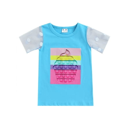 Amuver Kid Girl Cute Dress Short Sleeve Round Neck Print Mesh Straight Midi Spring Slimming Skirt
Amuver Kid Girl Cute Dress Short Sleeve Round Neck Print Mesh Straight Midi Spring Slimming Skirt