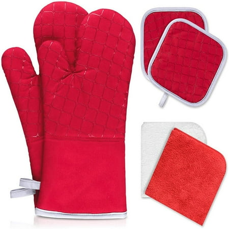 Pot Holder Sets Oven Mitt And Pot Holder Cotton Non-Slip Potholders Kitchen Heat Red
Pot Holder Sets Oven Mitt And Pot Holder Cotton Non-Slip Potholders Kitchen Heat Red