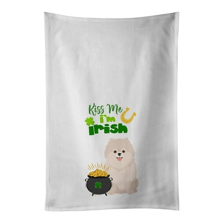 Caroline s Treasures WDK4877WTKT White Pomeranian St. Patrick s Day White Kitchen Towel Set of 2 Dish Towels 19 X 25
Caroline s Treasures WDK4877WTKT White Pomeranian St. Patrick s Day White Kitchen Towel Set of 2 Dish Towels 19 X 25