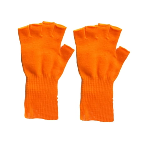 ELENXS 1 Pair Fingerless Gloves Comfortable Winter Stretchy Thermal Adults Half Finger Cover Solid Color Knitted Long Glove for Outdoor Orange
ELENXS 1 Pair Fingerless Gloves Comfortable Winter Stretchy Thermal Adults Half Finger Cover Solid Color Knitted Long Glove for Outdoor Orange