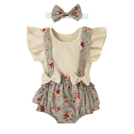 XINSHIDE Newborn Infant Baby Girls Solid Ribbed Tops + Floral Bow Suspender Shorts Outfits Baby Clothing
XINSHIDE Newborn Infant Baby Girls Solid Ribbed Tops + Floral Bow Suspender Shorts Outfits Baby Clothing