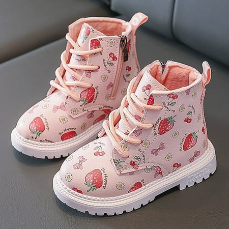 CAICJ98 Toddler Shoes Sweetheart Strawberry Girls Short Boots Autumn and Winter New Girls Plush Cotton Leather Boots Girls Heel Boots (Red 25)
CAICJ98 Toddler Shoes Sweetheart Strawberry Girls Short Boots Autumn and Winter New Girls Plush Cotton Leather Boots Girls Heel Boots (Red 25)