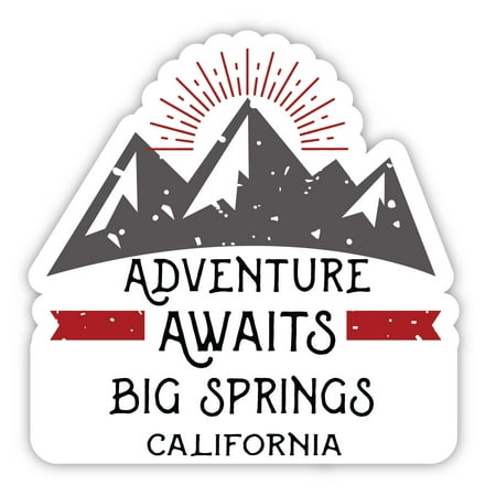 Big Springs California Souvenir 4-Inch Magnet Adventure Awaits Design