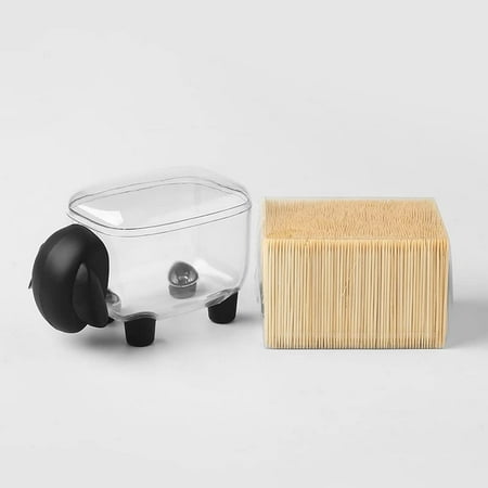 PIKADINGNIS Novelty Toothpick Holder Dispenser with Toothpicks in Cute Sheep Shape with Toothpicks (White)
PIKADINGNIS Novelty Toothpick Holder Dispenser with Toothpicks in Cute Sheep Shape with Toothpicks (White)