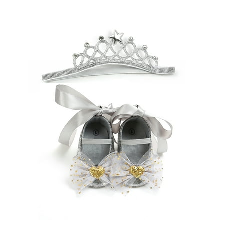 Tenmix Infant Mary Jane First Walkers Crib Shoes Comfort Flats Prewalker Princess Dress Shoe Toddler Lightweight Cute Gray with Headband 5C
Tenmix Infant Mary Jane First Walkers Crib Shoes Comfort Flats Prewalker Princess Dress Shoe Toddler Lightweight Cute Gray with Headband 5C