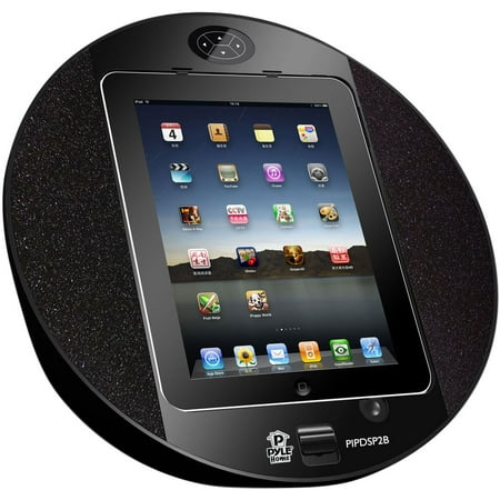 iPod/iPhone iPad Touch Screen Dock w/Built-In FM Radio/Alarm Clock (Black)
