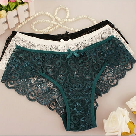 greenhome Underwear See-through Design Mid Waist Soft Lace Stretch Bikini Underwear for Wedding Night
greenhome Underwear See-through Design Mid Waist Soft Lace Stretch Bikini Underwear for Wedding Night