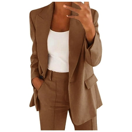 Fall Clothes Clearance 2023! Frostluinai Blazer for Women Plus Size Women Solid Long Sleeve Office Coat Cardigans Suit Long Jacket Tops
Fall Clothes Clearance 2023! Frostluinai Blazer for Women Plus Size Women Solid Long Sleeve Office Coat Cardigans Suit Long Jacket Tops