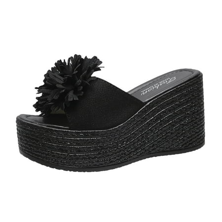 Jikolililili Matsu Heel Thick Sole Slope Heel Women s Shoes Breathable Slip-on Beach Sandals Womens Shoes Sandals Platform Black 7
Jikolililili Matsu Heel Thick Sole Slope Heel Women s Shoes Breathable Slip-on Beach Sandals Womens Shoes Sandals Platform Black 7