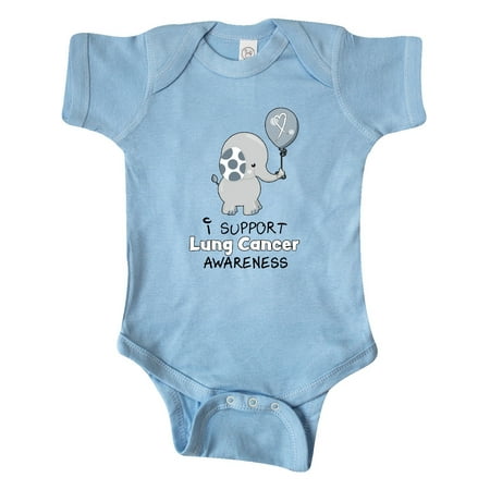 Inktastic I Support Lung Cancer Awareness- elephant with balloon Gift Baby Boy or Baby Girl Bodysuit
Inktastic I Support Lung Cancer Awareness- elephant with balloon Gift Baby Boy or Baby Girl Bodysuit