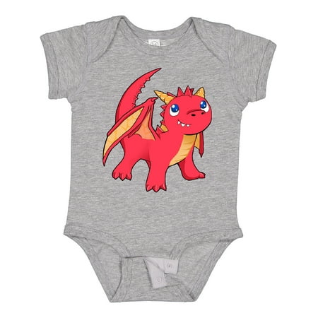 Inktastic Cute Baby Red Dragon Gift Baby Boy or Baby Girl Bodysuit