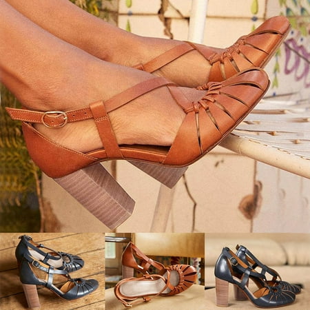 Cethrio Women s City Heel Sandals- on Clearance Heel Chunky Heel Hollow Heel Front Close with Pockets Wide Width Blue Dressy Sandals/ Slides Size 9
Cethrio Women s City Heel Sandals- on Clearance Heel Chunky Heel Hollow Heel Front Close with Pockets Wide Width Blue Dressy Sandals/ Slides Size 9