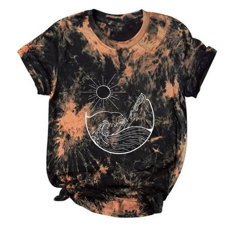 Womens Tops Corset Tops for Women Women s Spring/summer Sun and Moon Printed Tie-dye Crew-neck Short-sleeved Women s Top White Long Sleeve Shirts for Women Valentine Shirts for Women Yellow 2XL
Womens Tops Corset Tops for Women Women s Spring/summer Sun and Moon Printed Tie-dye Crew-neck Short-sleeved Women s Top White Long Sleeve Shirts for Women Valentine Shirts for Women Yellow 2XL