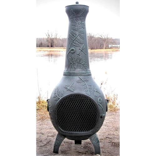 Better Homes and Gardens Cast Iron Chiminea, Antique Bronze
