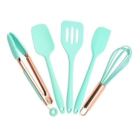 Silicone Baking Utensils Set 5 Pcs Silicone Spatula Set Non-stick Heat Resistant Silicone Cookware - Durable Cooking Kitchen Tools Set Green
Silicone Baking Utensils Set 5 Pcs Silicone Spatula Set Non-stick Heat Resistant Silicone Cookware - Durable Cooking Kitchen Tools Set Green