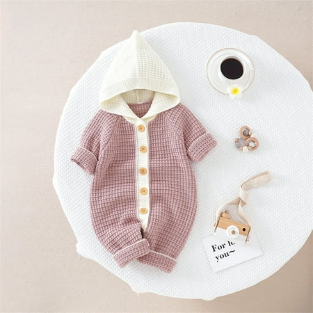 Hunpta Newborn Infant Boys Girls Patchwork Warm Knitted Sweater Baby Hooded Jumpsuit Romper 1 Piece Outfits Clothes
Hunpta Newborn Infant Boys Girls Patchwork Warm Knitted Sweater Baby Hooded Jumpsuit Romper 1 Piece Outfits Clothes