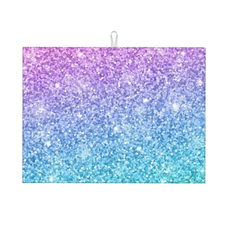 Dish Drying Mats for Kitchen Counter - Multicolor Glitter 18x24in Dish Drying Pad Coffee Mat with Hanging Loop Super Absorbent Kitchen Counter Mat Coffee Bar Accessories
Dish Drying Mats for Kitchen Counter - Multicolor Glitter 18x24in Dish Drying Pad Coffee Mat with Hanging Loop Super Absorbent Kitchen Counter Mat Coffee Bar Accessories
