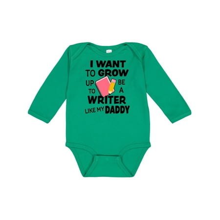 Inktastic I Want To Grow Up To Be A Writer Like My Daddy Gift Baby Boy or Baby Girl Long Sleeve Bodysuit
Inktastic I Want To Grow Up To Be A Writer Like My Daddy Gift Baby Boy or Baby Girl Long Sleeve Bodysuit