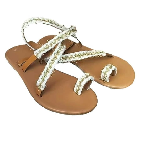 Summer Saving Clearance! Kukoosong Flat Sandals for Women Summer Fashion Comfortable Clip-Toe Flat Women s Sandals White 41
Summer Saving Clearance! Kukoosong Flat Sandals for Women Summer Fashion Comfortable Clip-Toe Flat Women s Sandals White 41