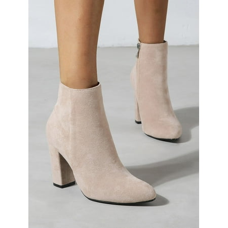 Faux Suede Zipper Side Point Toe Chunky Heeled Classic Boots Women‘s Footwear
Faux Suede Zipper Side Point Toe Chunky Heeled Classic Boots Women‘s Footwear