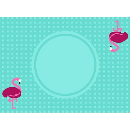 Flamingo Placemat Poster Print by Mlli Villa (36 x 24)