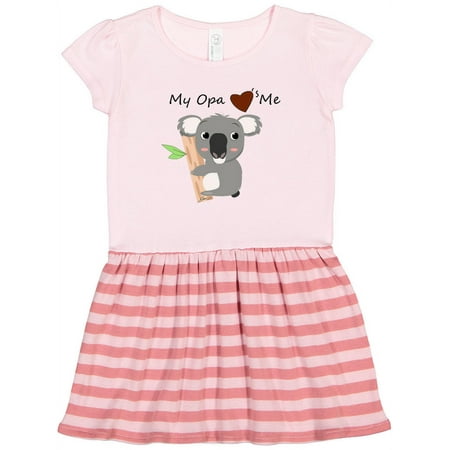 Inktastic Koala ( Opa Loves Me) Gift Toddler Girl Dress