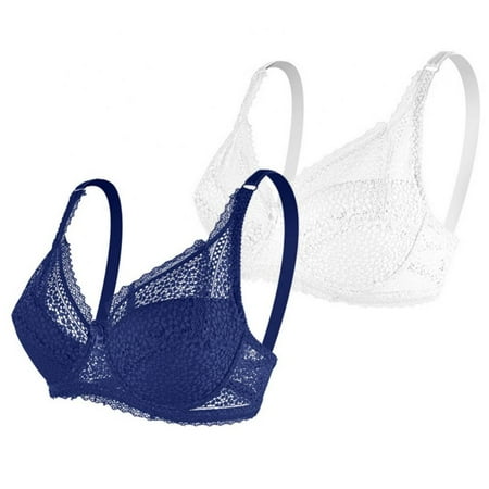 Baywell 2 Pack Womens Sexy Lace Push Up Bras with Underwire Support Lightly Padded Bras for Women 36/80C-40/90D
Baywell 2 Pack Womens Sexy Lace Push Up Bras with Underwire Support Lightly Padded Bras for Women 36/80C-40/90D