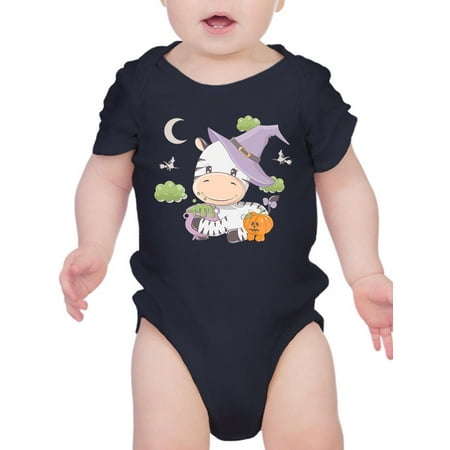 Cute Baby Zebra W Cauldron. Bodysuit Infant -Image by Shutterstock 12 Months