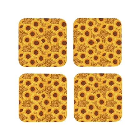 Drink Coasters Set of 4 Yellow Leopard Print Sunflower Leather Coasters for Coffee Table Protector Heat Resistant Cute Coasters for Home Decor Housewarming Gifts Bar Kitchen 4 Inch Square
Drink Coasters Set of 4 Yellow Leopard Print Sunflower Leather Coasters for Coffee Table Protector Heat Resistant Cute Coasters for Home Decor Housewarming Gifts Bar Kitchen 4 Inch Square