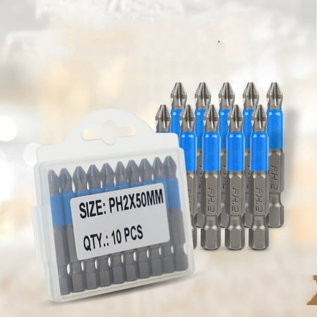 Toyella 10 Chrome Vanadium Alloy Steel Electric Screwdrivers PH2 50mm blue leather bit
Toyella 10 Chrome Vanadium Alloy Steel Electric Screwdrivers PH2 50mm blue leather bit
