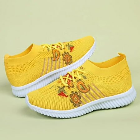 Sneakers Women Comfortable Wedge Mesh Sneakers Flower Pattern Breathable Lace Up Shoes
Sneakers Women Comfortable Wedge Mesh Sneakers Flower Pattern Breathable Lace Up Shoes