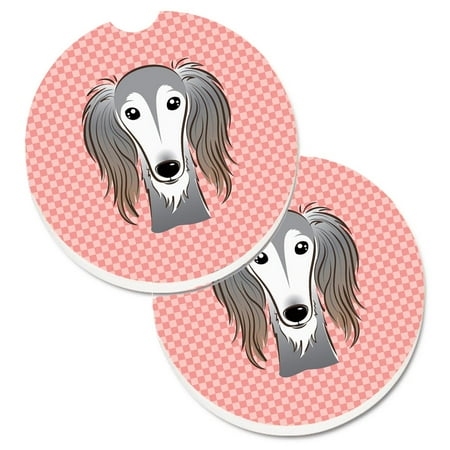 Carolines Treasures BB1229CARC Checkerboard Pink Saluki Set of 2 Cup Holder Car Coasters Large multicolor
Carolines Treasures BB1229CARC Checkerboard Pink Saluki Set of 2 Cup Holder Car Coasters Large multicolor