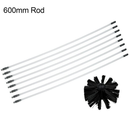 Wilitto Dryer Duct Cleaning Tool Dryer Duct Vent Long Handle Flexible Rod Chimney Brush Cleaning Tool