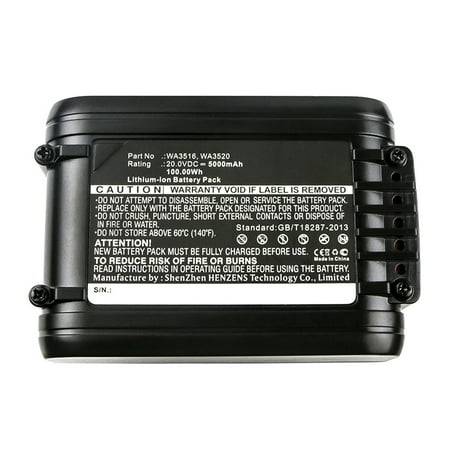 Synergy Digital Power Tool Battery Compatible with Worx WX176 Power Tool (Li-ion 20V 5000mAh) Ultra High Capacity Replacement for Worx WA3551 Battery
Synergy Digital Power Tool Battery Compatible with Worx WX176 Power Tool (Li-ion 20V 5000mAh) Ultra High Capacity Replacement for Worx WA3551 Battery