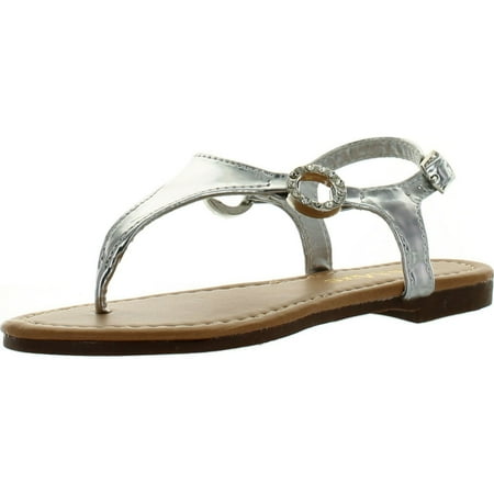 Bella Marie Girls Marie-9K Fashion Cute Slip on Buckle Strappy Summer Kids Sandals Silver 10
Bella Marie Girls Marie-9K Fashion Cute Slip on Buckle Strappy Summer Kids Sandals Silver 10