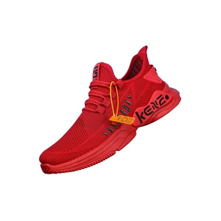 Fangasis Men Athletic Shoes Breathable Running Shoe Sport Sneakers Mens Flats Walking Anti Slip Fitness Workout Trainers Red 8.5
Fangasis Men Athletic Shoes Breathable Running Shoe Sport Sneakers Mens Flats Walking Anti Slip Fitness Workout Trainers Red 8.5