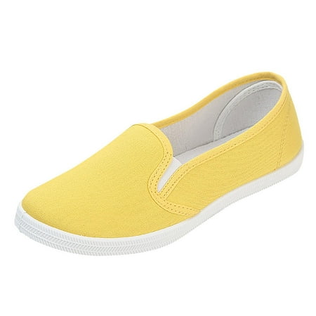Follure Girl women s casual shoes Women s Ladies Fashion Casual Versatile Comfortable Canvas Flat Casual Shoes Yellow 39
Follure Girl women s casual shoes Women s Ladies Fashion Casual Versatile Comfortable Canvas Flat Casual Shoes Yellow 39