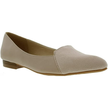 Bellini Womens Flora Slip On Flat 9 Wide Nude Combo