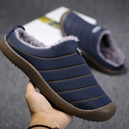 New Fuzzy Plush Lining Warm Slippers With Rubber Sole For Indoor Outdoor Non-slip Warm Slippers For Men Women Black Autumn & Winter
New Fuzzy Plush Lining Warm Slippers With Rubber Sole For Indoor Outdoor Non-slip Warm Slippers For Men Women Black Autumn & Winter